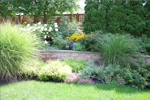 a beautiful Texas backyard kept green by a McKinney Irrigation system